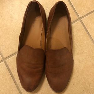 Faux-leather loafers
